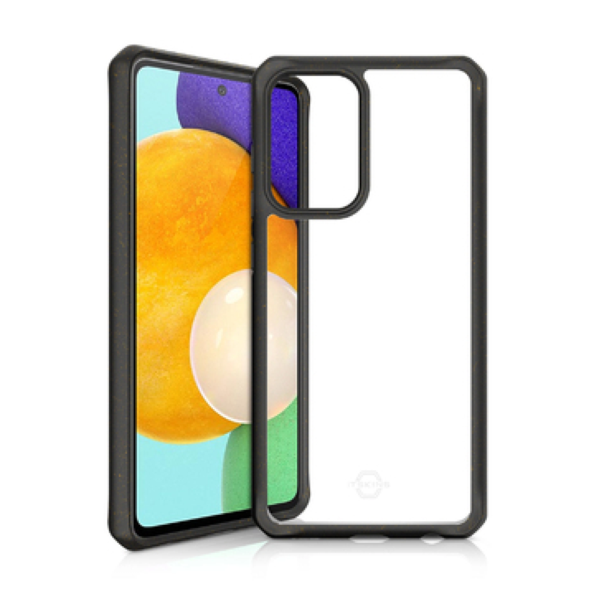 ITSKINS FERONIABIO PURE Cover for Samsung Galaxy A52s 5G / A52 4G / 5G®. Black and transparent