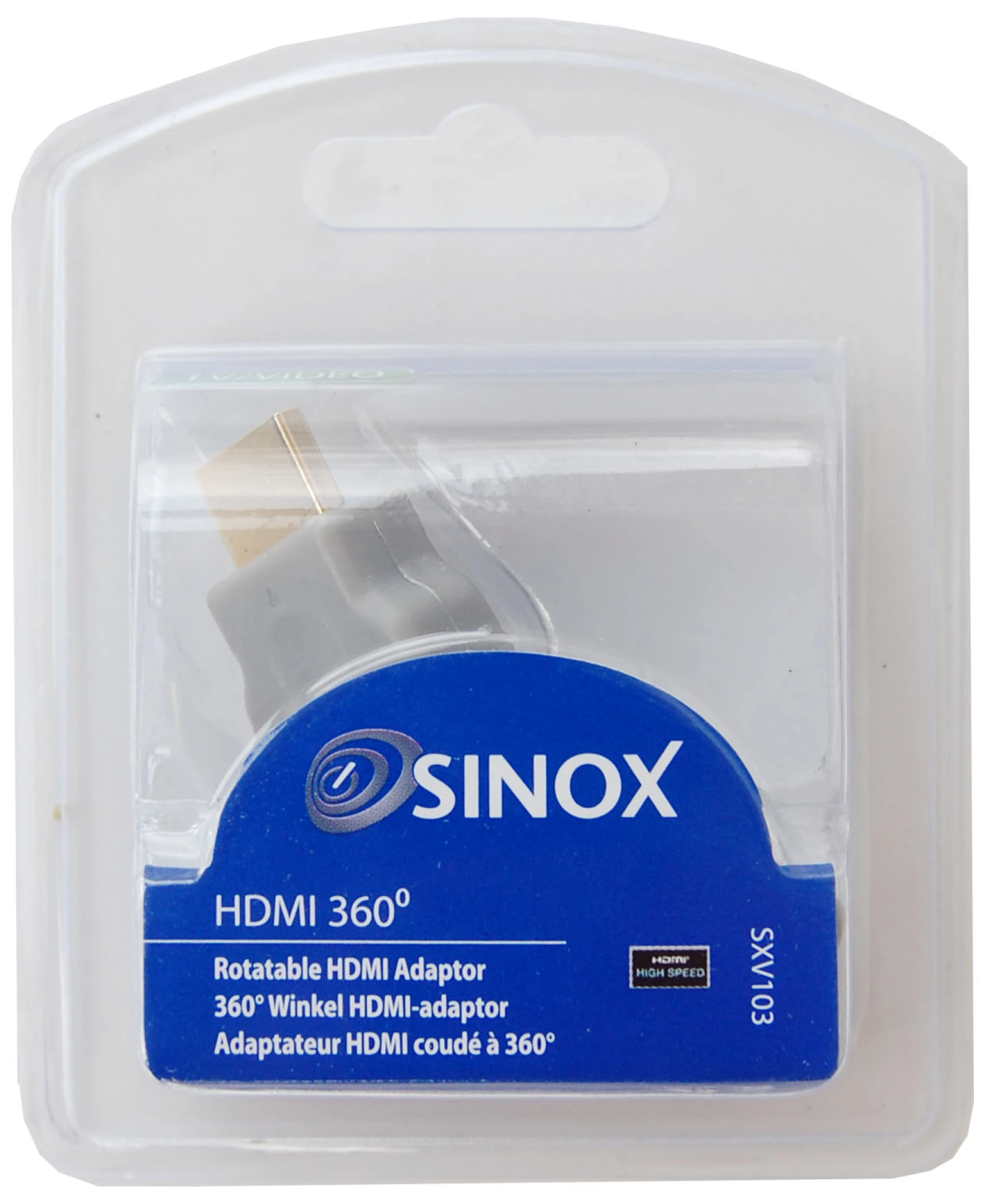 Sinox swivel HDMI™ adapter. Grey