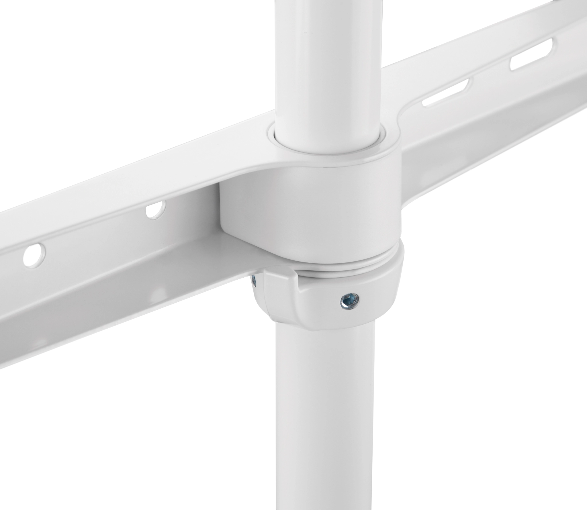 Sinox Tripod TV Floor Stand. 50"-65". White & Beech