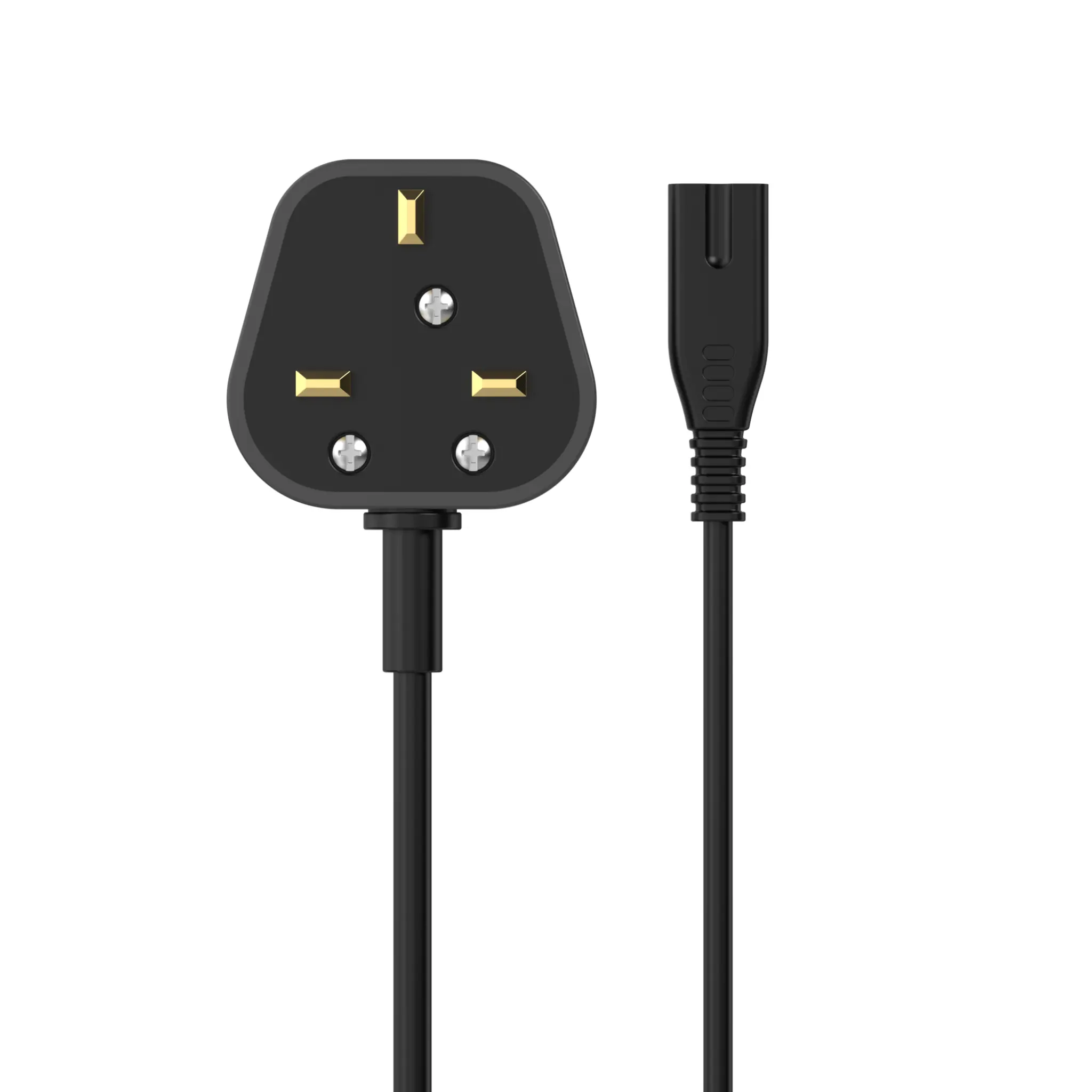 Sinox 8-figure cable with UK plug. 1.5m. Black
