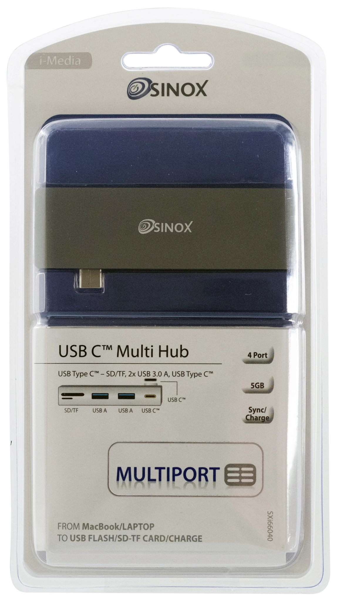 Sinox USB C Hub. Aluminum