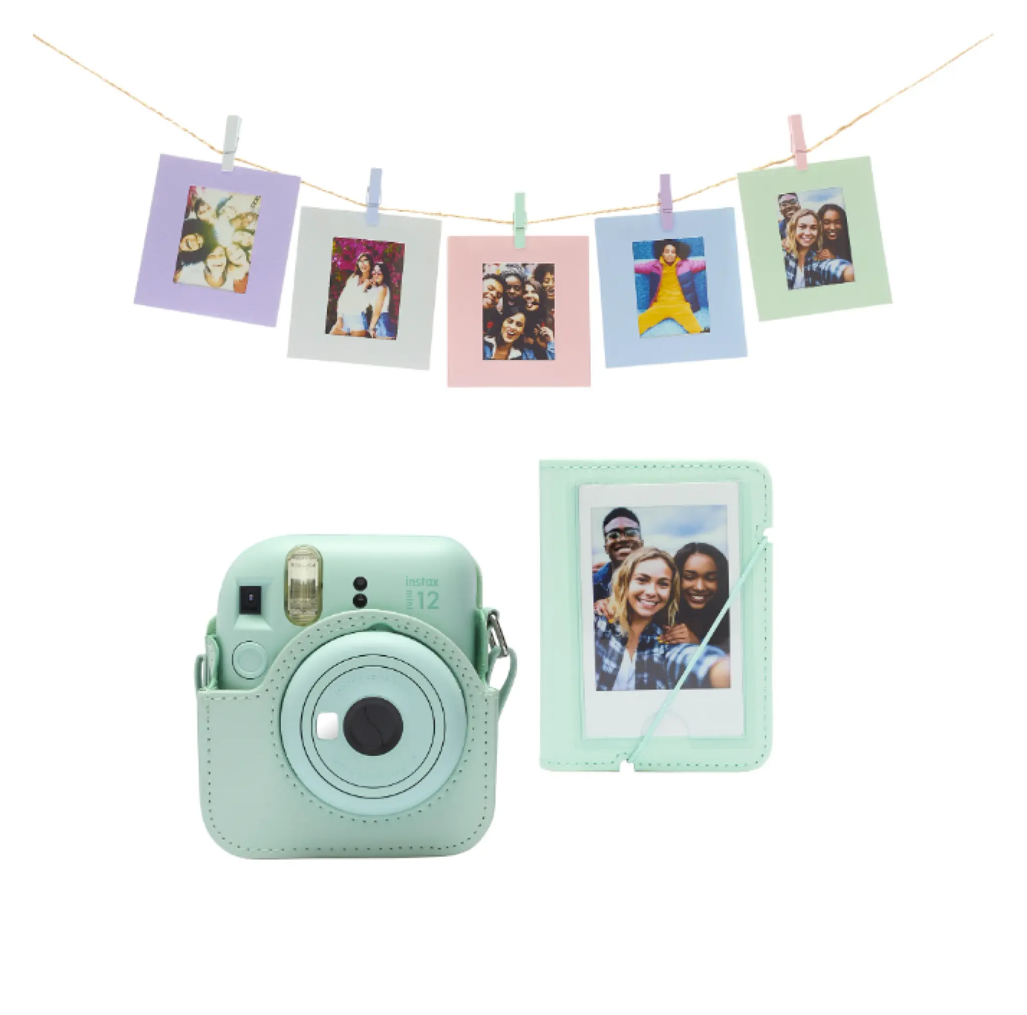 INSTAX Mini 12 Accessory Kit. Mintgrøn