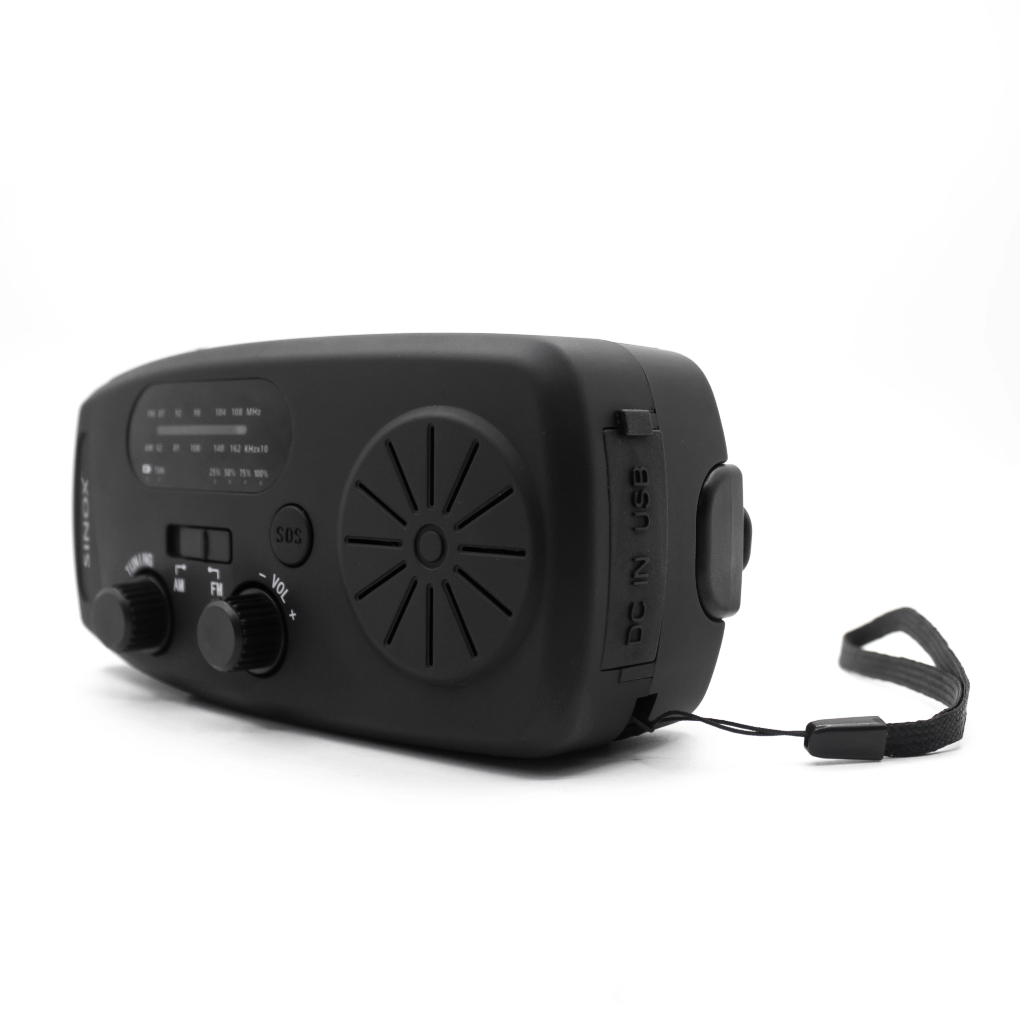 Sinox Compact Emergency Radio. Black