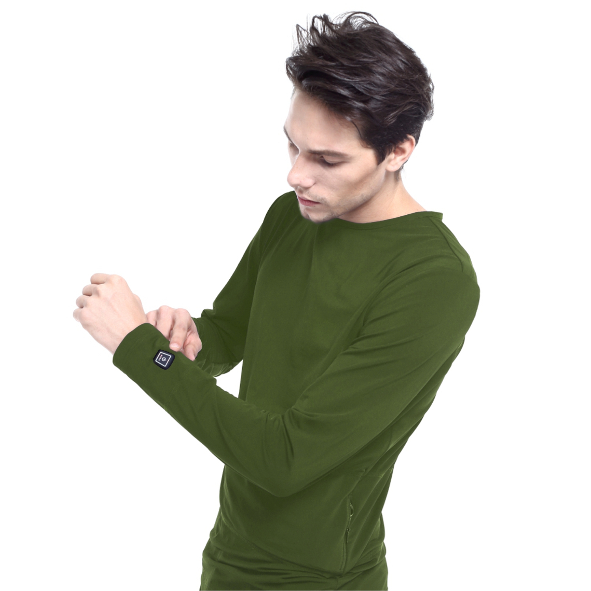 Glovii Heated Sweatshirt L. Green
