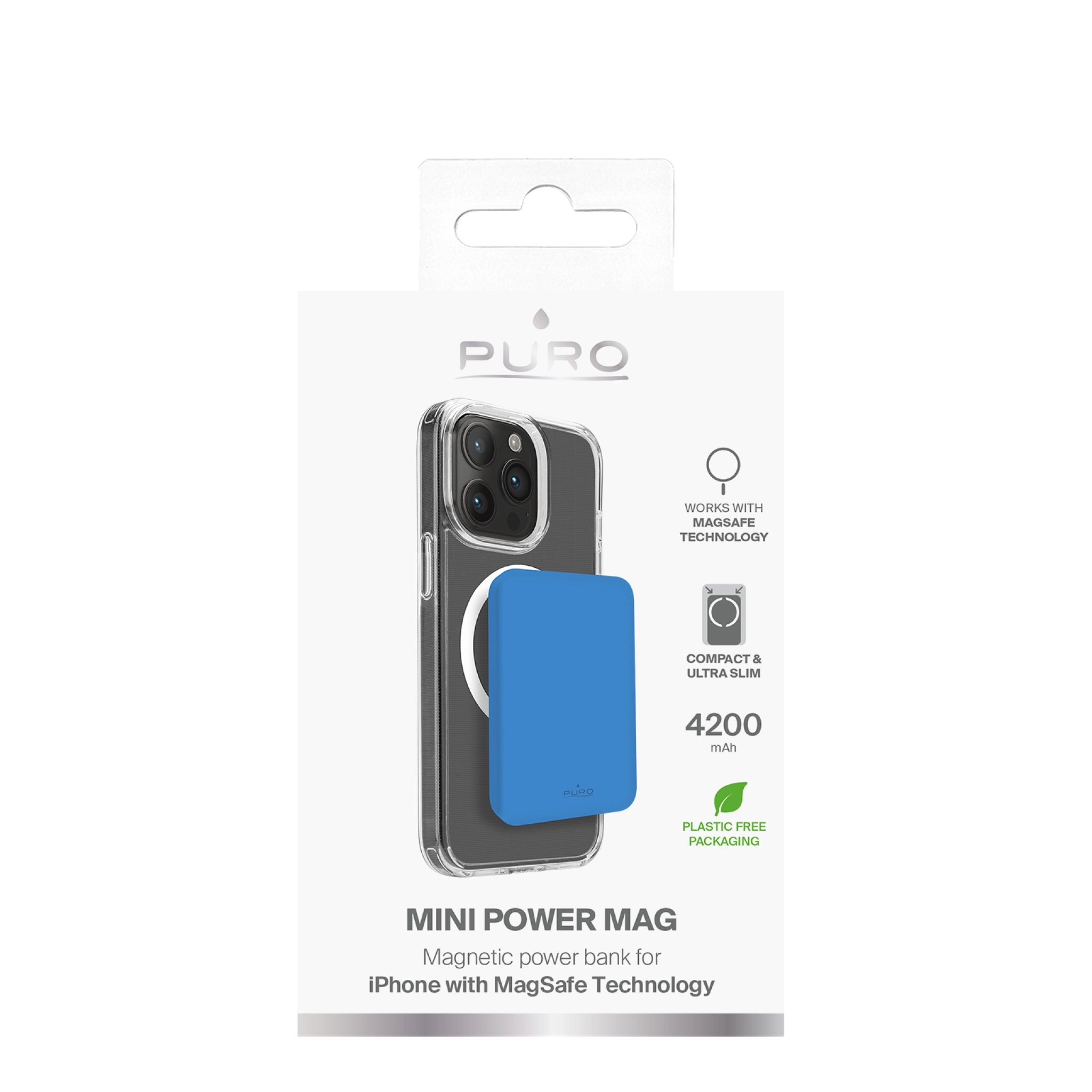 PURO Power Bank Wireless “Mini Power Mag” 4200 mAh for iPhone