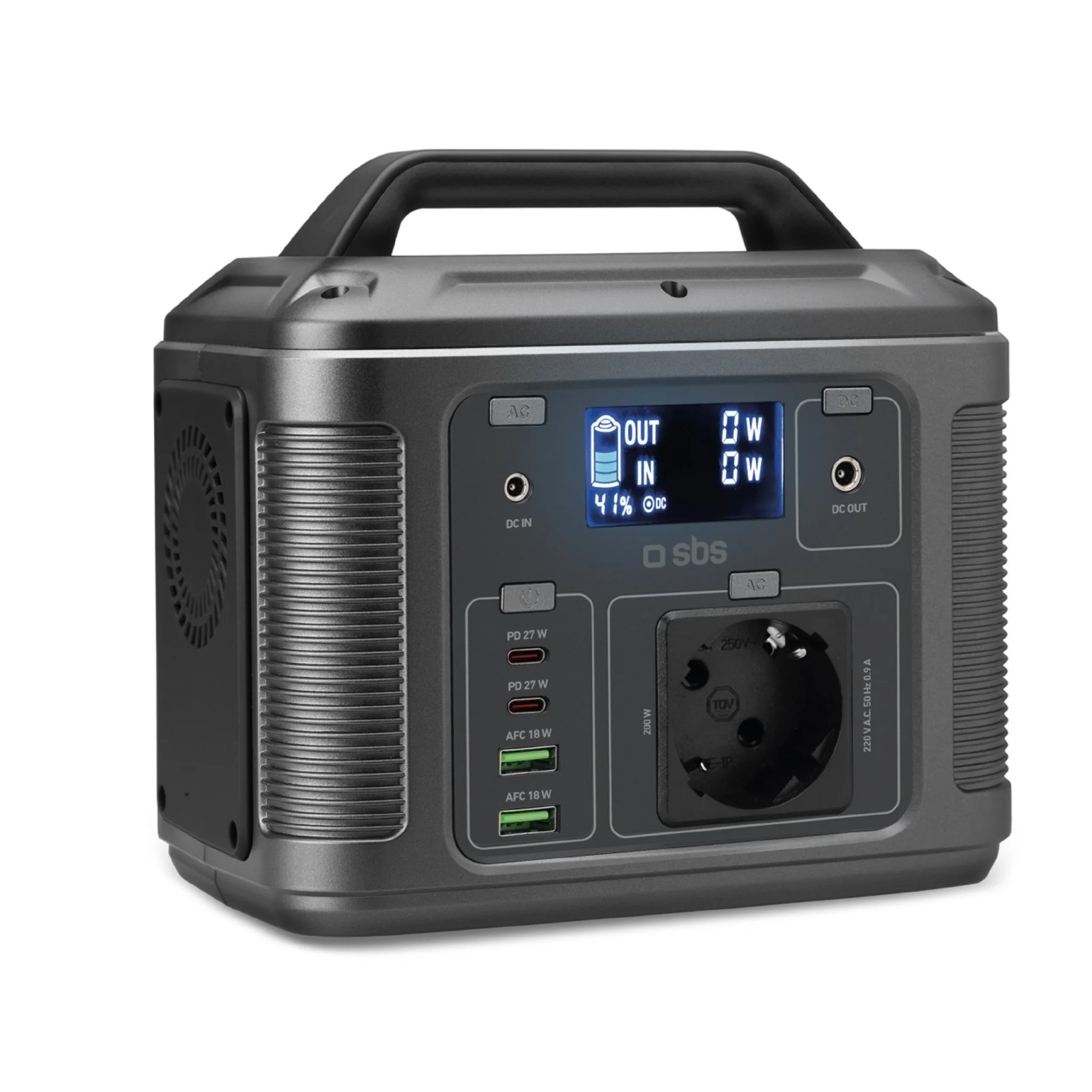 Sbs Portable 200W charging station. Sort