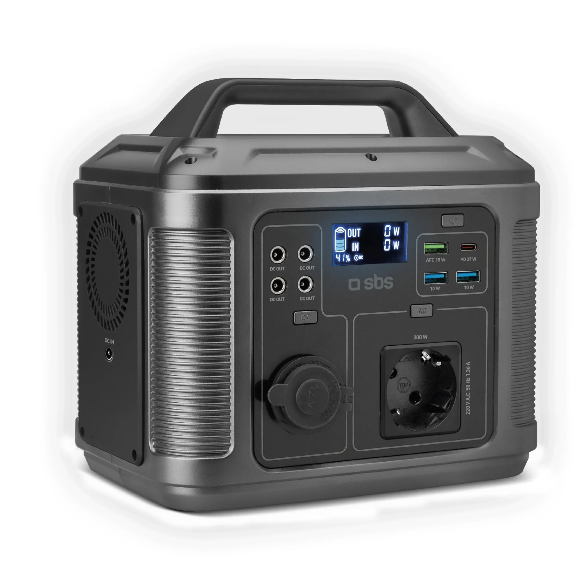 Sbs Portable 300W charging station. Sort