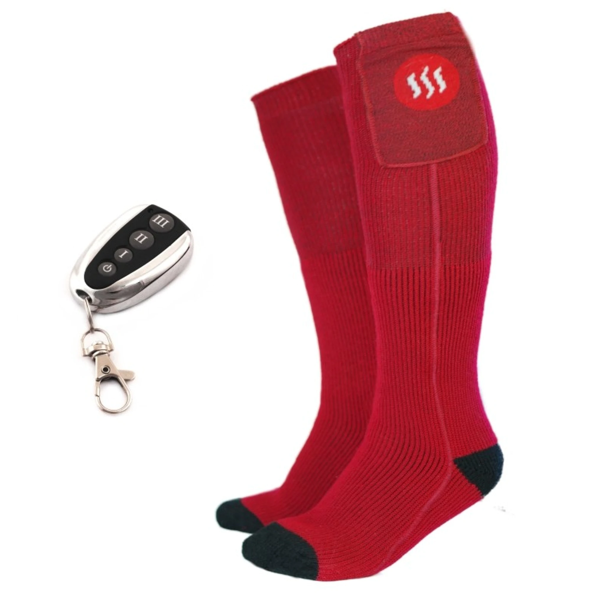 Glovii Heated Socks with Remote M. Red
