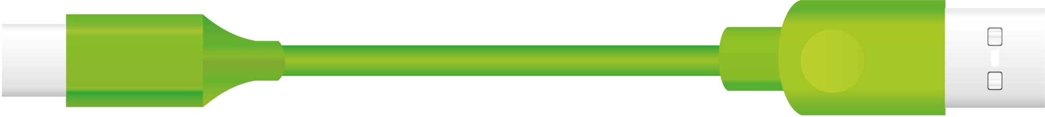 Sinox USB C til USB A kabel. 2m. Grøn