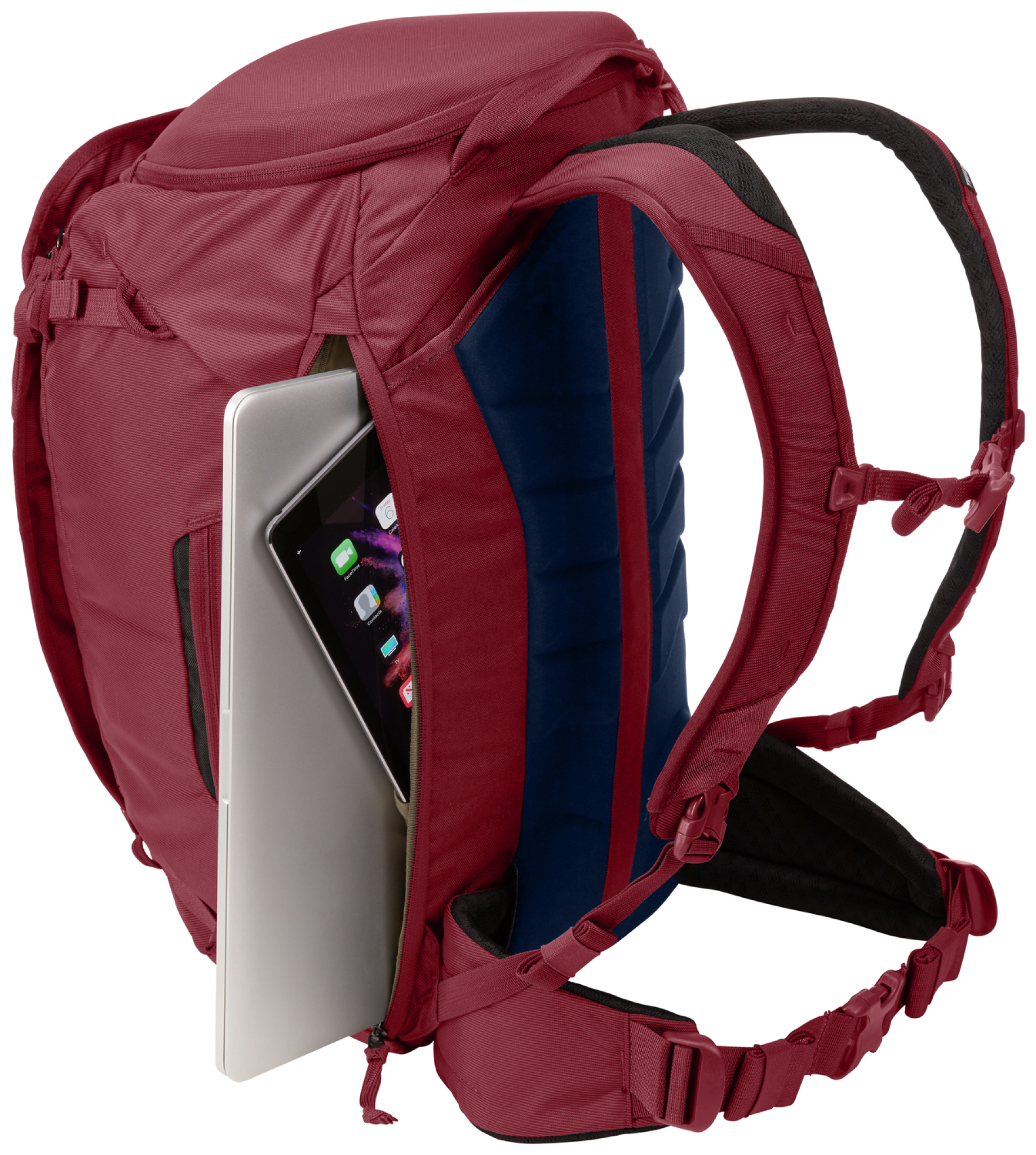 Thule Landmark 40L Backpack. Bordeaux Red