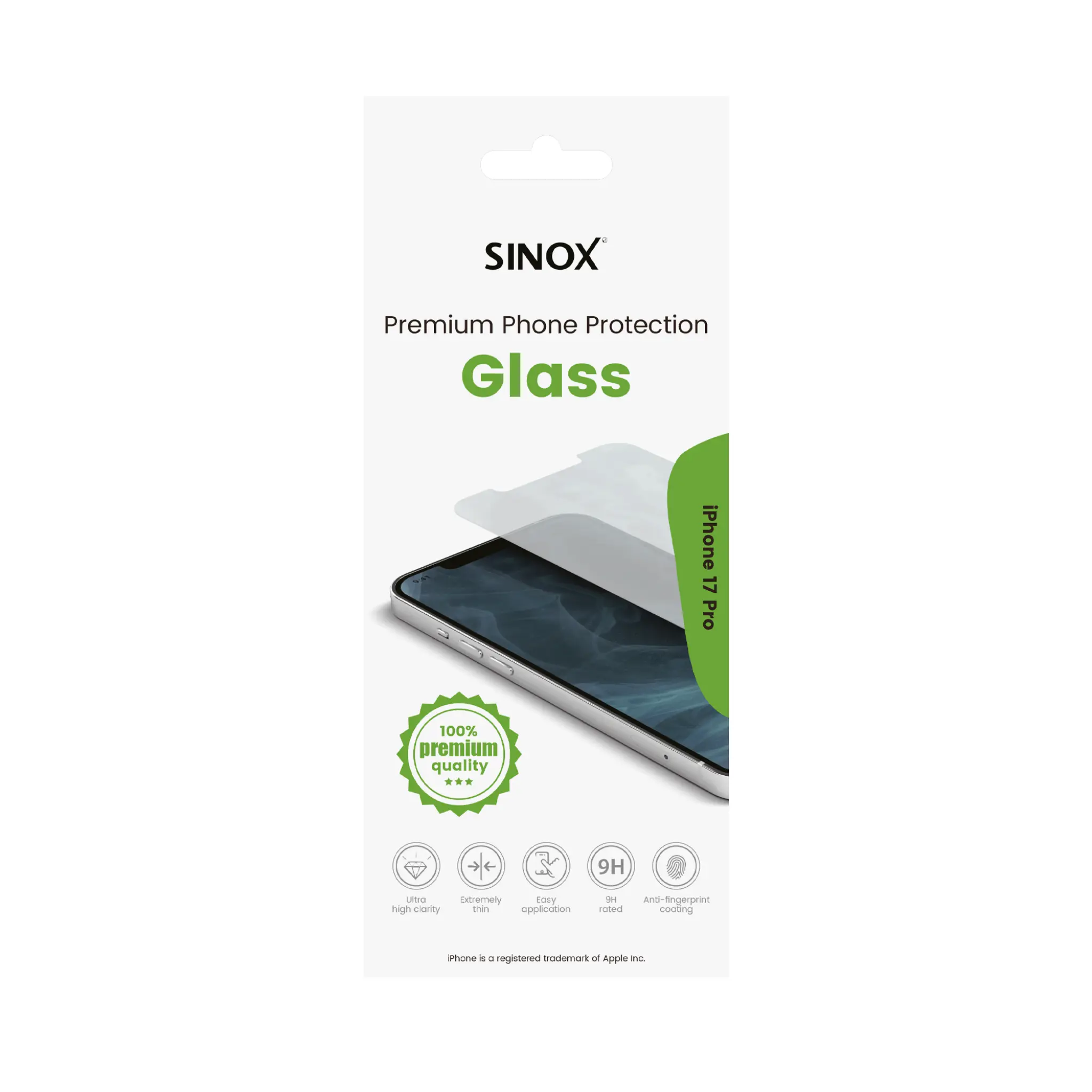 Sinox Protection Glass iPhone 17 Pro®