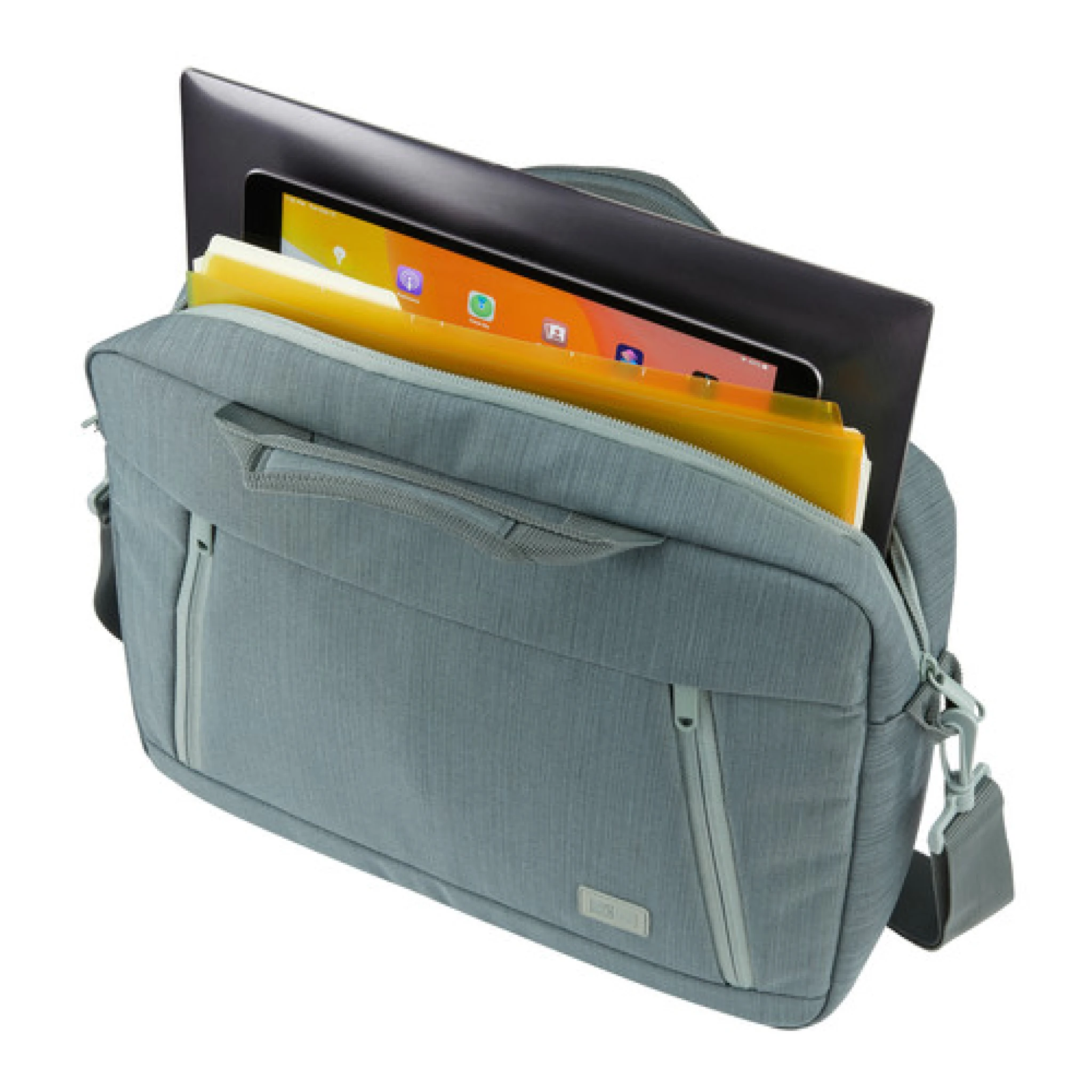 Case Logic Huxton 14" Laptop Attaché. Light Grey