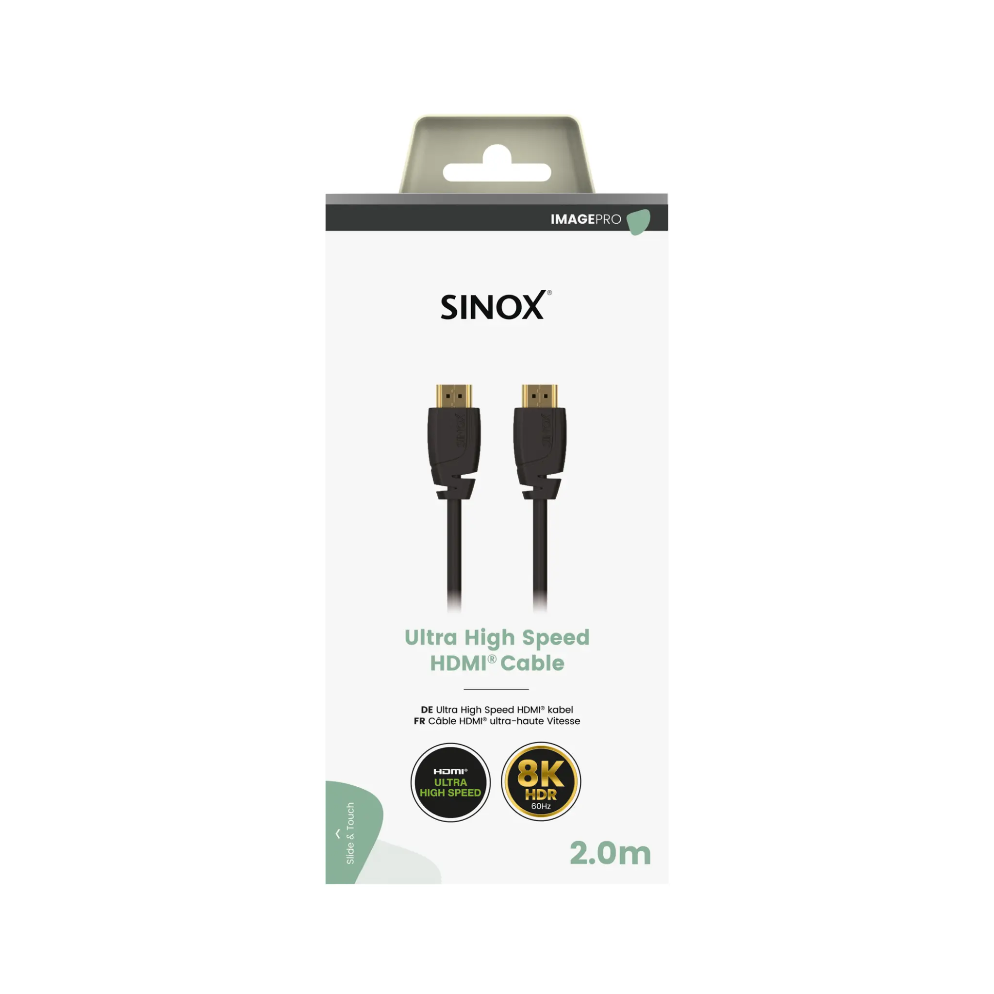 Sinox PRO HDMI™ Cable 8K60HZ+E. 2m. Black