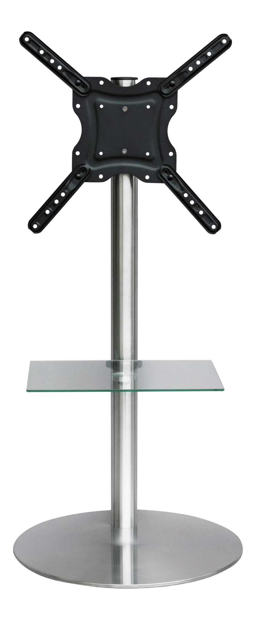 Sinox StandView TV Floor Mount with rotatable top. 26"-65". Alu finish