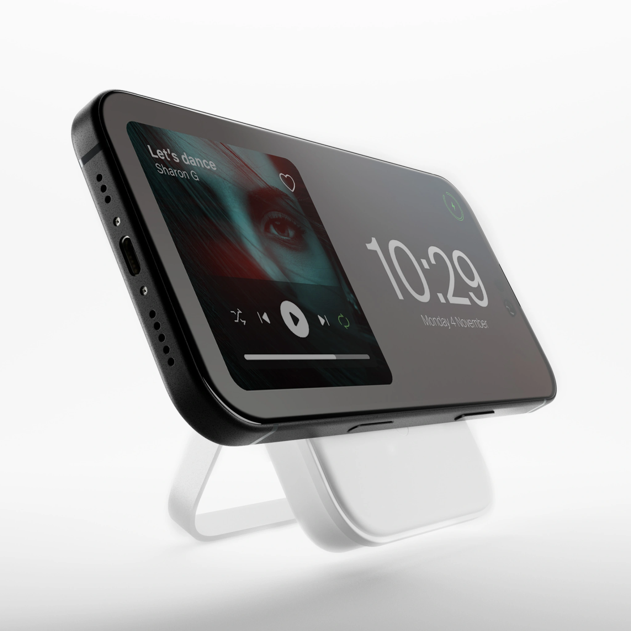 PURO Power Bank 5000 mAh wth stand compatible with MagSafe