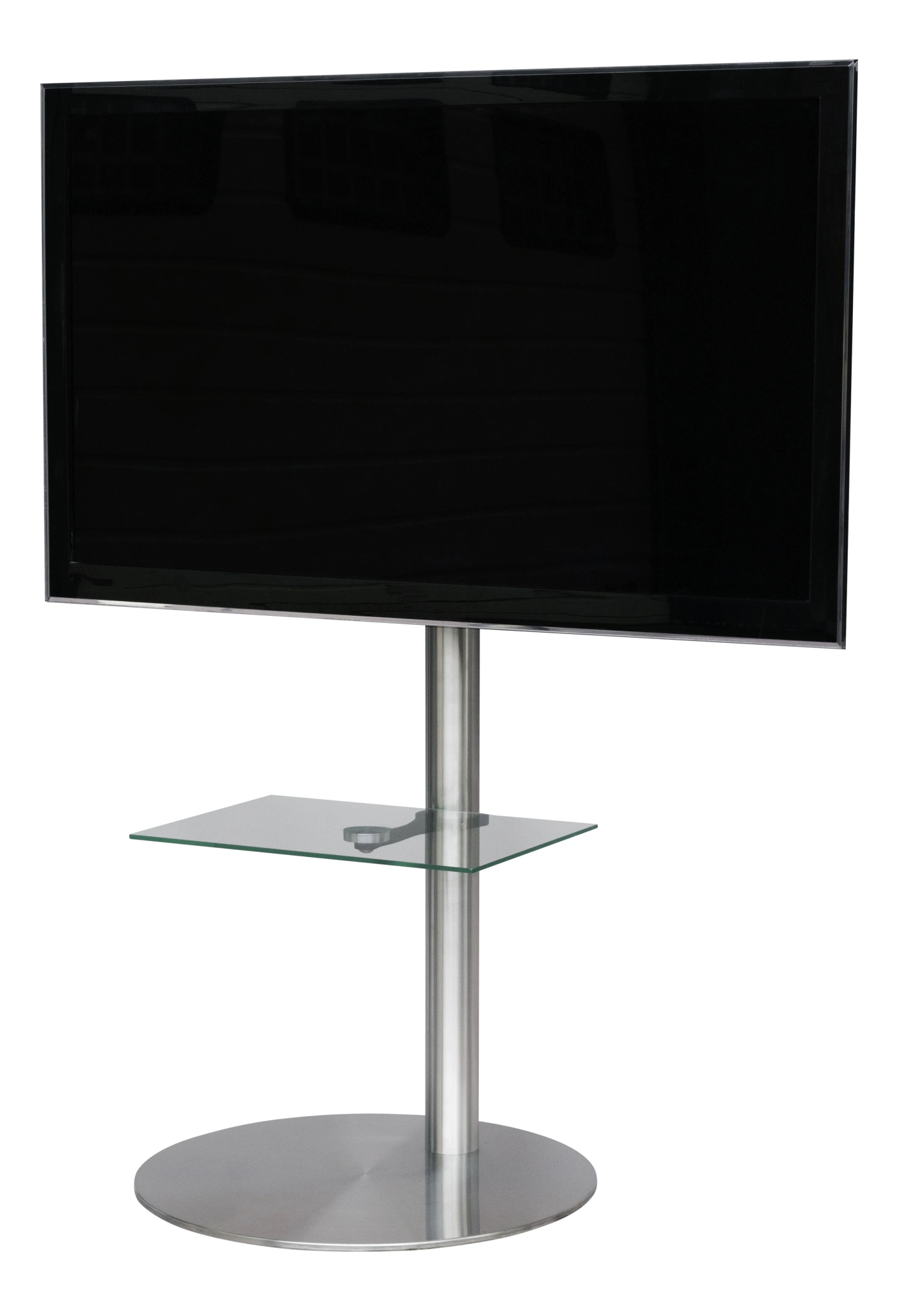 Sinox StandView TV Floor Mount with rotatable top. 26"-65". Alu finish