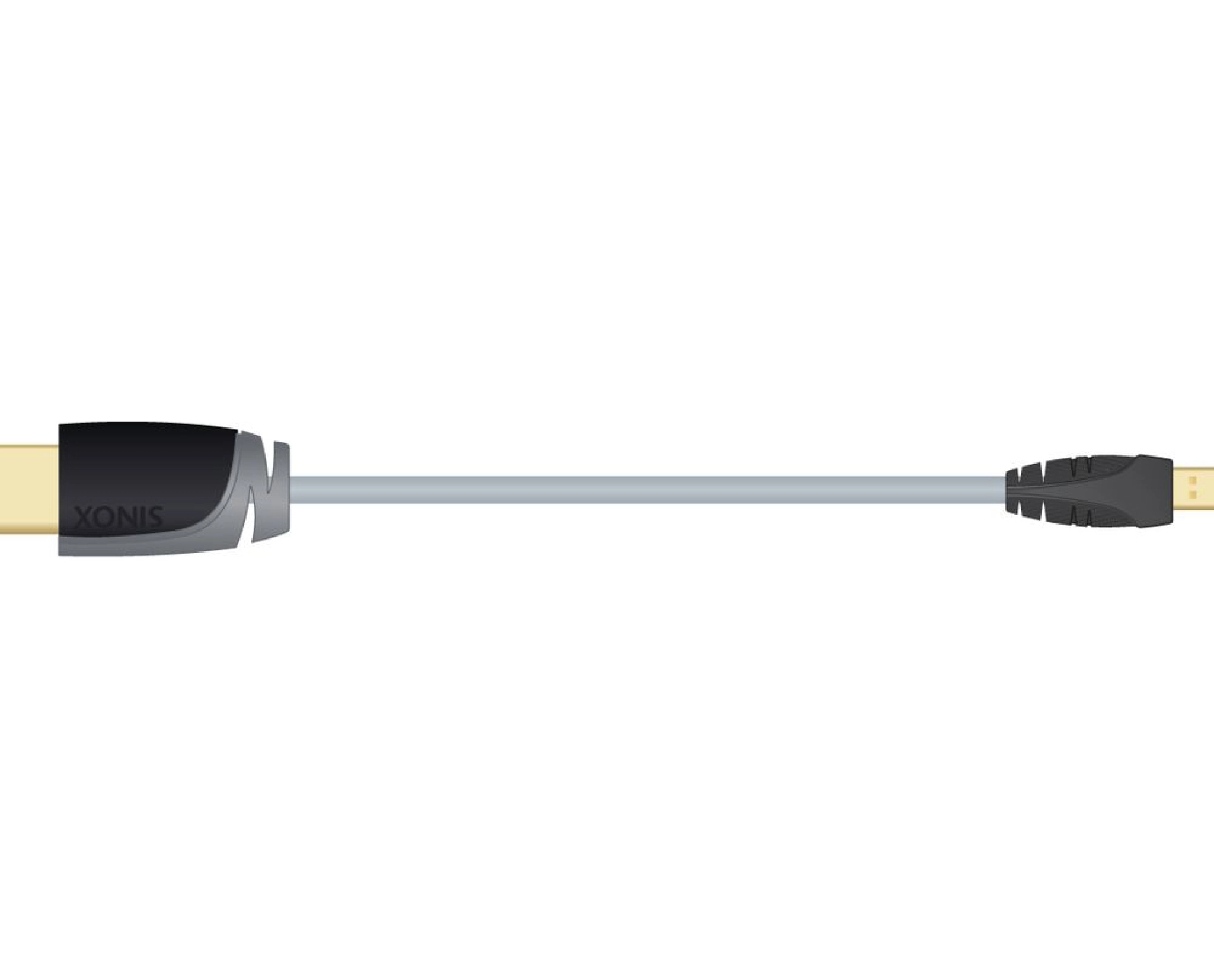 Sinox High Speed Micro HDMI™ Cable. 2m. Grey/black