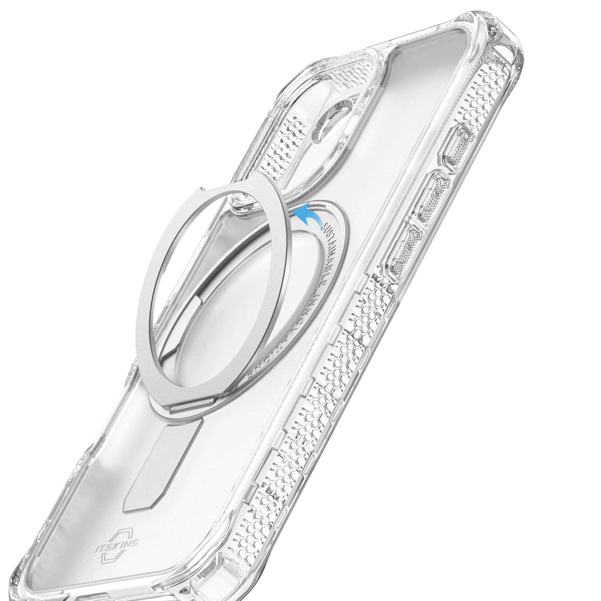 ITSKINS HYBRID R // VAPOR med MagSafe® til iPhone 17®. Gennemsigtig