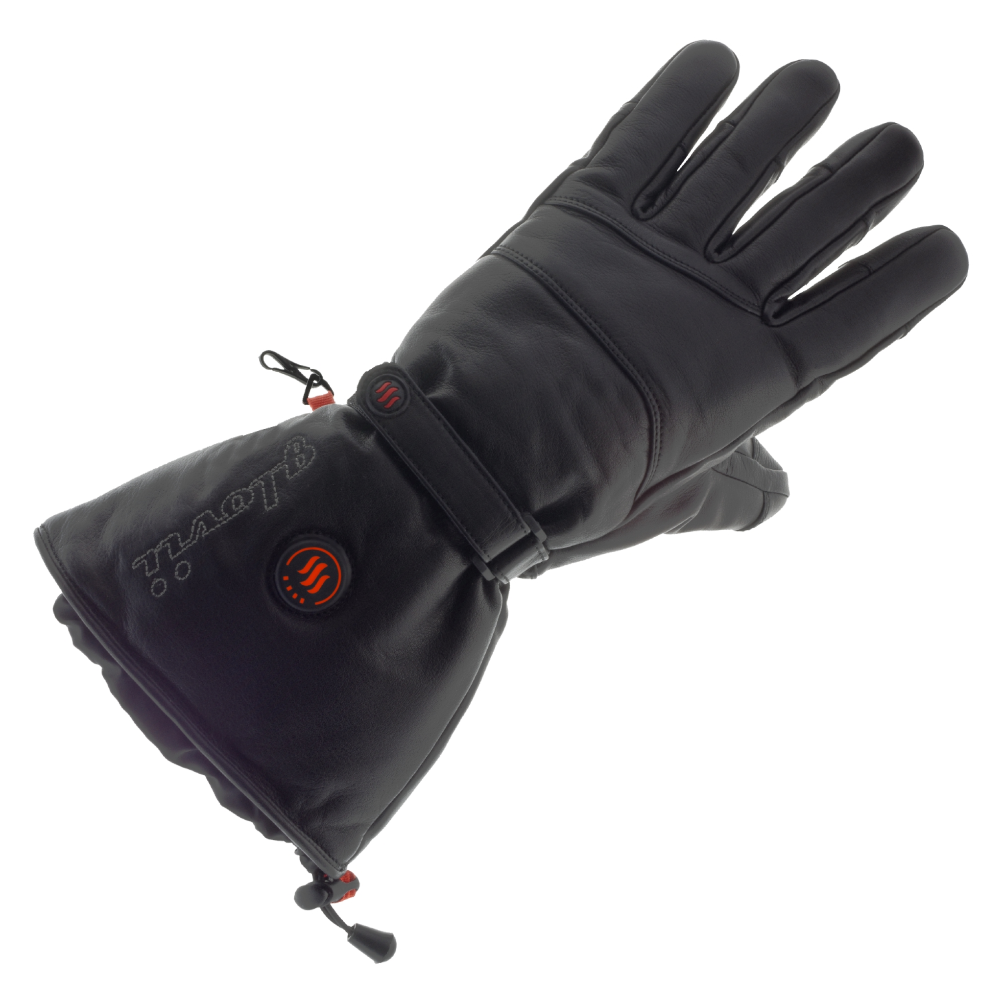 Glovii Heated Leather Ski Gloves L. Black