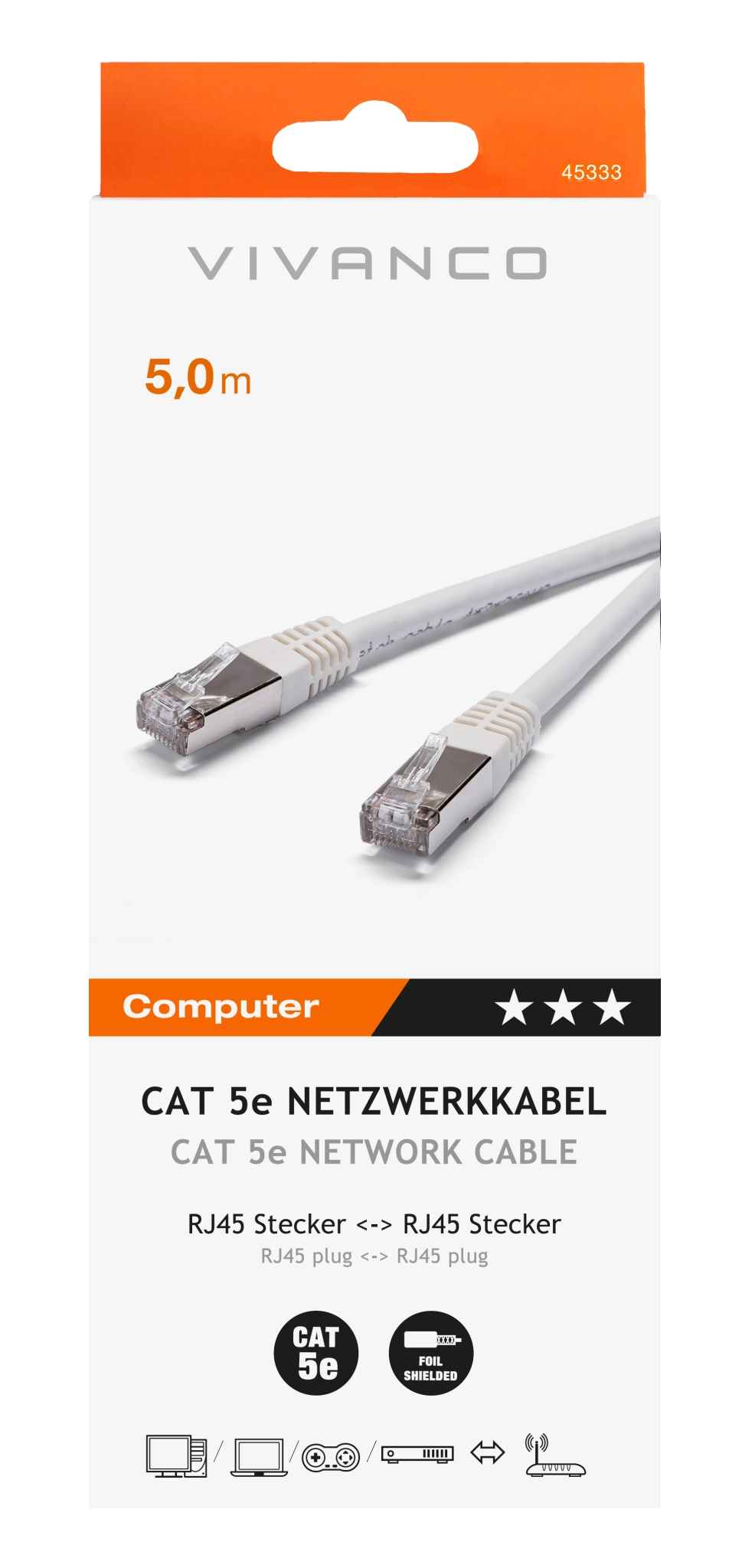 Vivanco Cat 5e netværkskabel