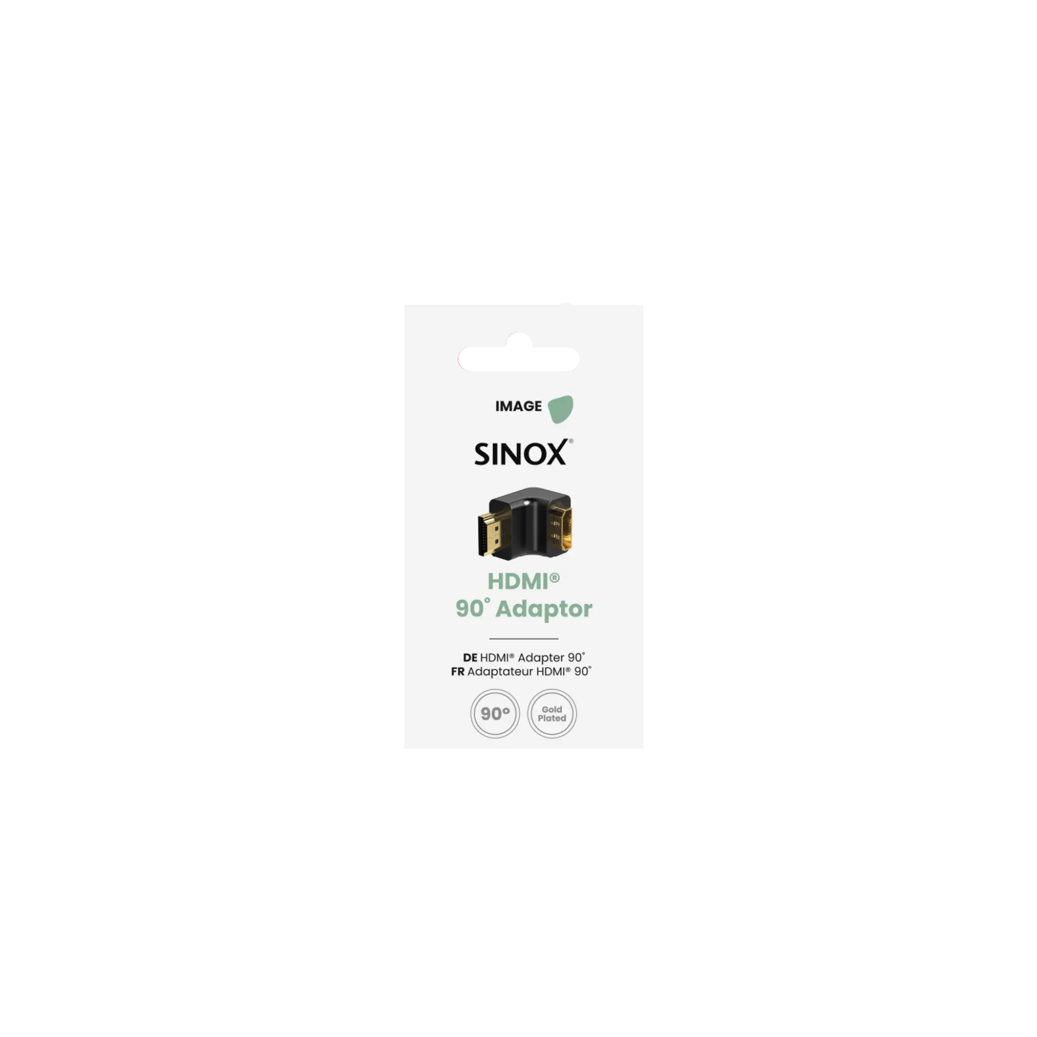 Sinox HDMI™ 90° angle. Black