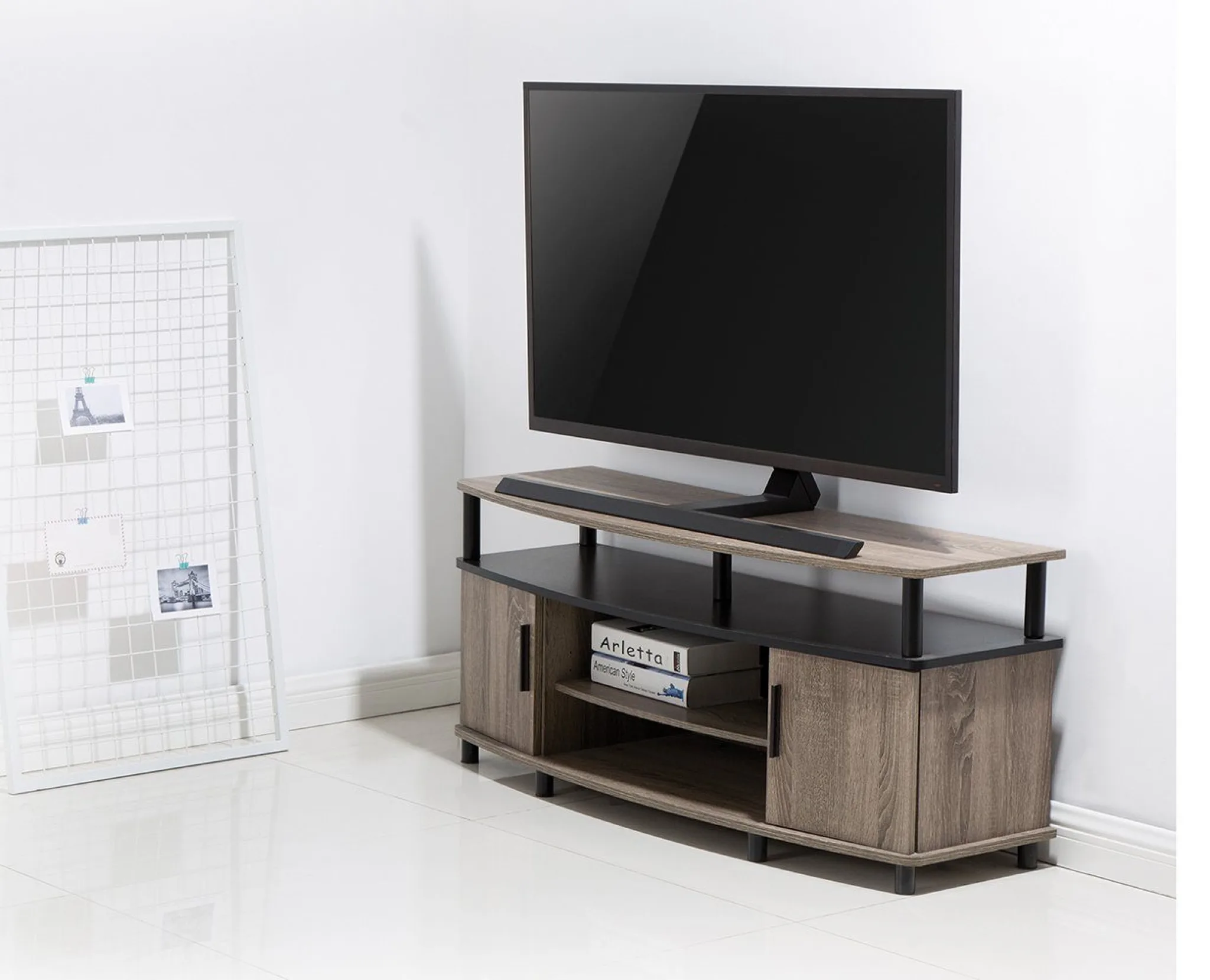 TV Desk Mount. 37"-75". Black