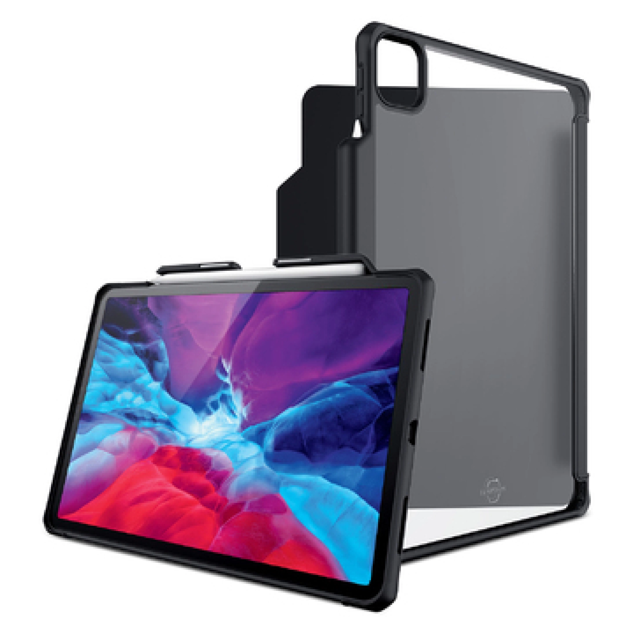 ITSKINS HYBRID SOLID FOLIO Cover for iPad Pro 12.9" 2020 (3rd and 4th gen.)®. Black