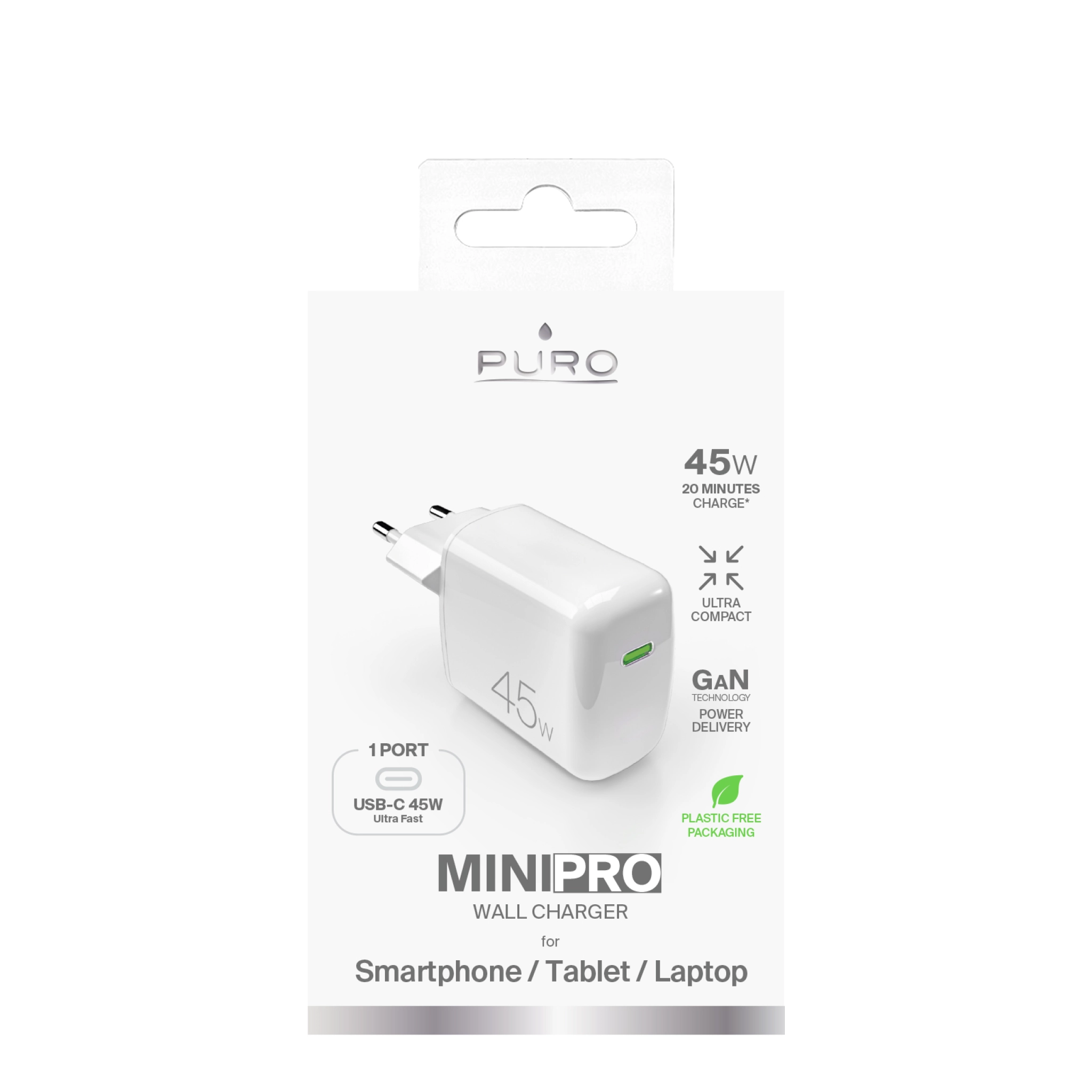 PURO vægoplader Mini Pro 45w