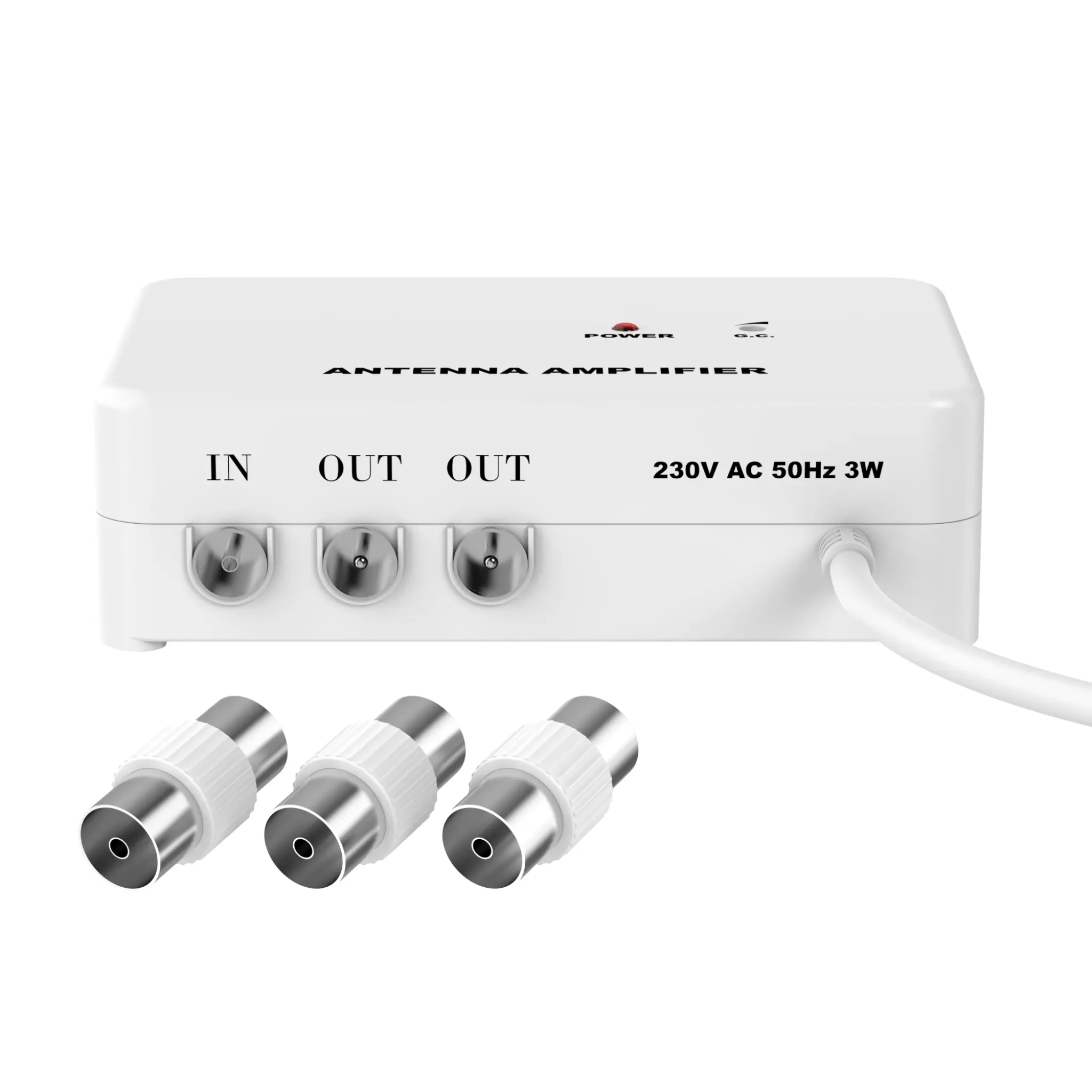 Sinox Antenna Amplifier 0-20 dB. White